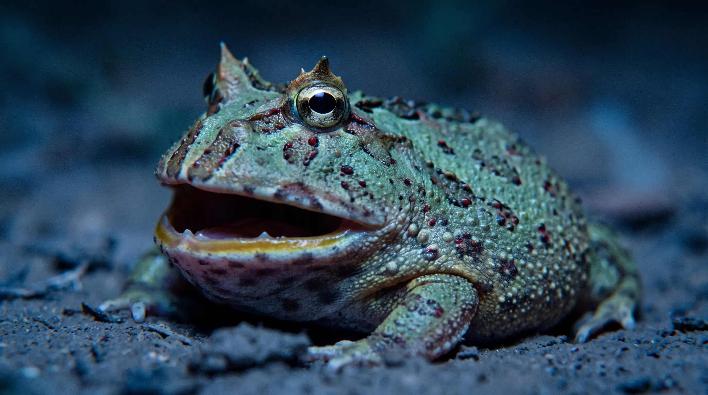Cranwell's Horned Frog / Pacman Frog (Ceratophrys cranwelli), illustration 1